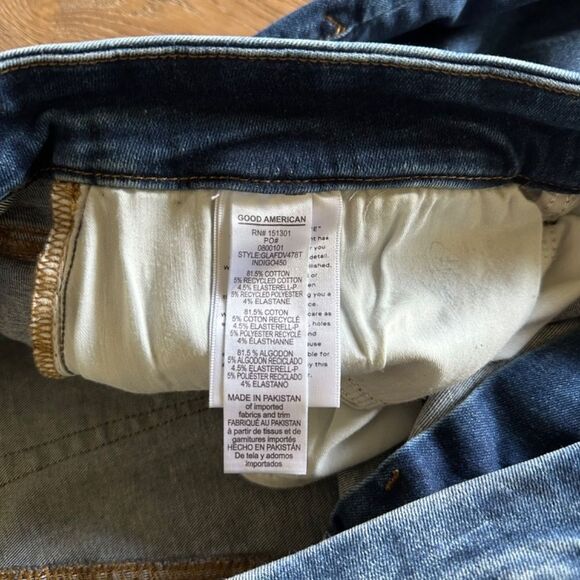 GOOD AMERICAN ALWAYS FITS GOOD LEGS SKINNY JEANS | INDIGO450 size 28-32 - Picture 7 of 9